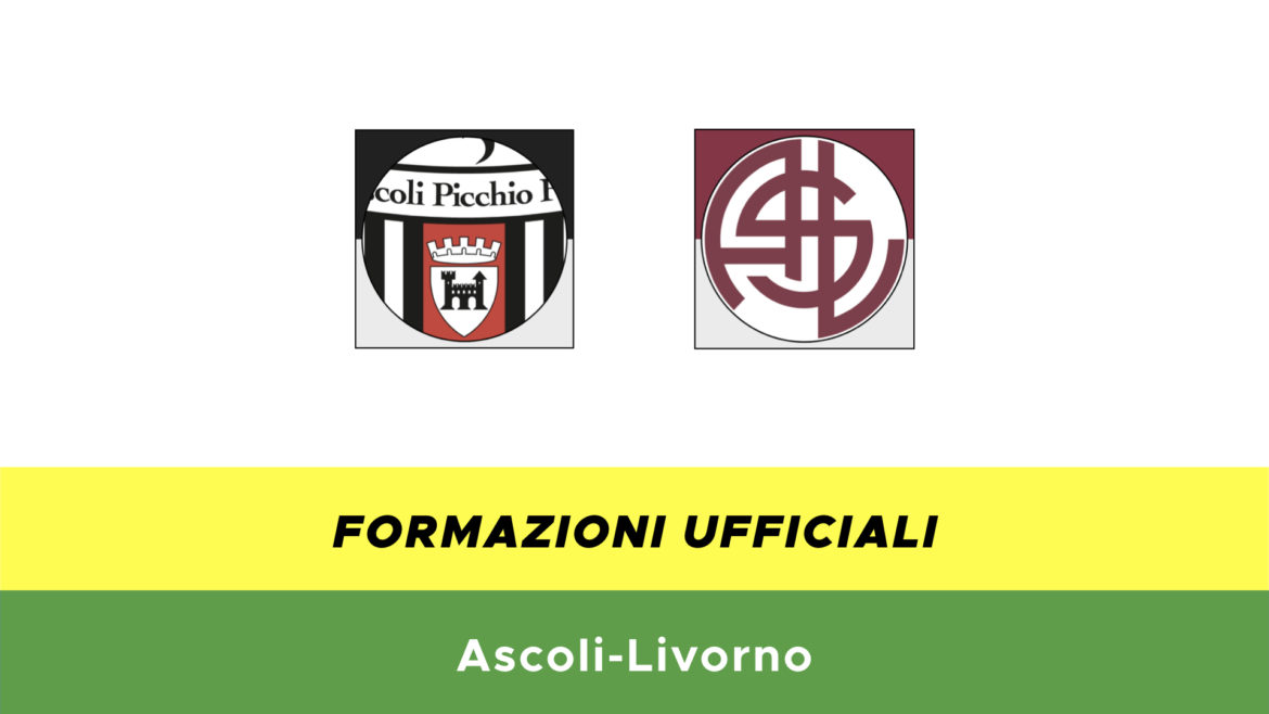 Ascoli-Livorno formazioni ufficiali