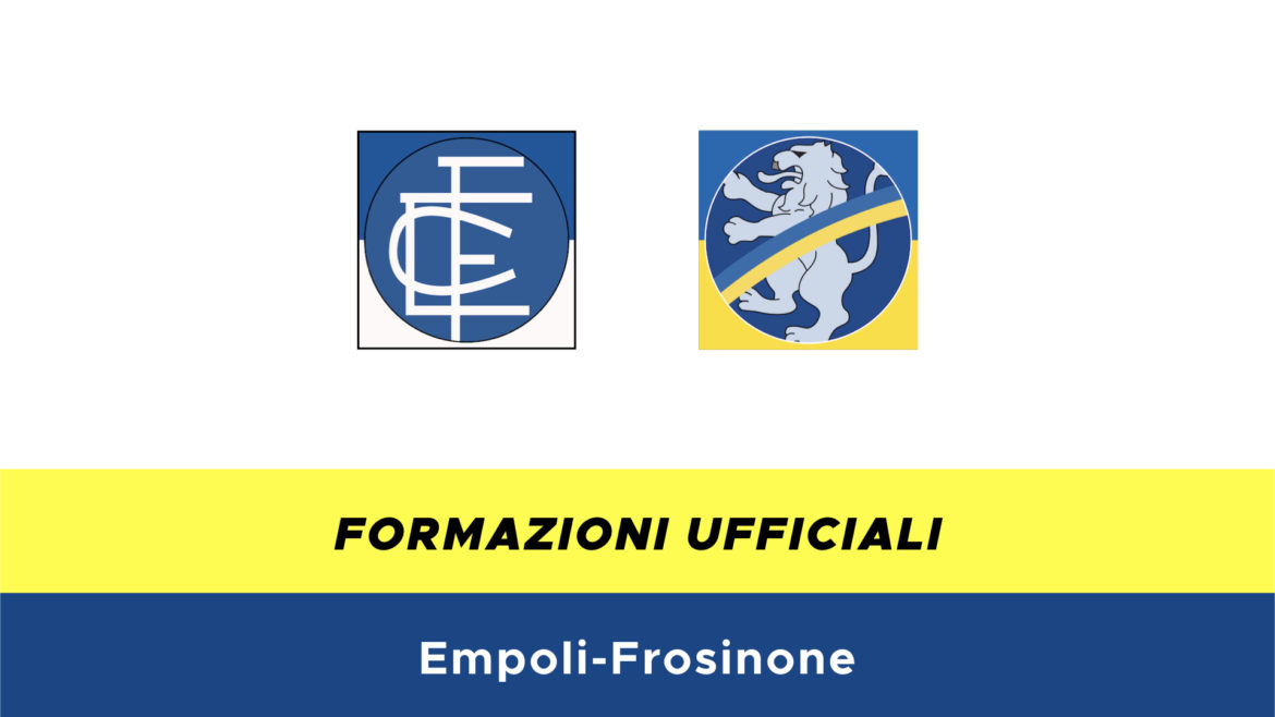 Empoli-Frosinone formazioni ufficiali