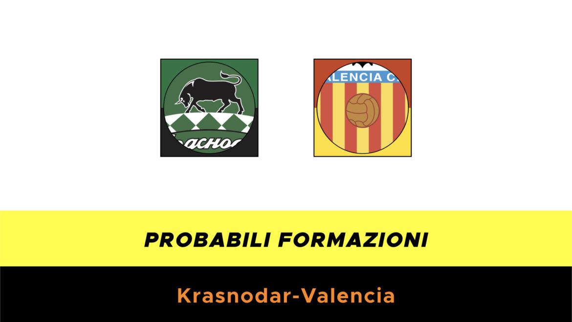 Krasnodar-Valencia probabili formazioni