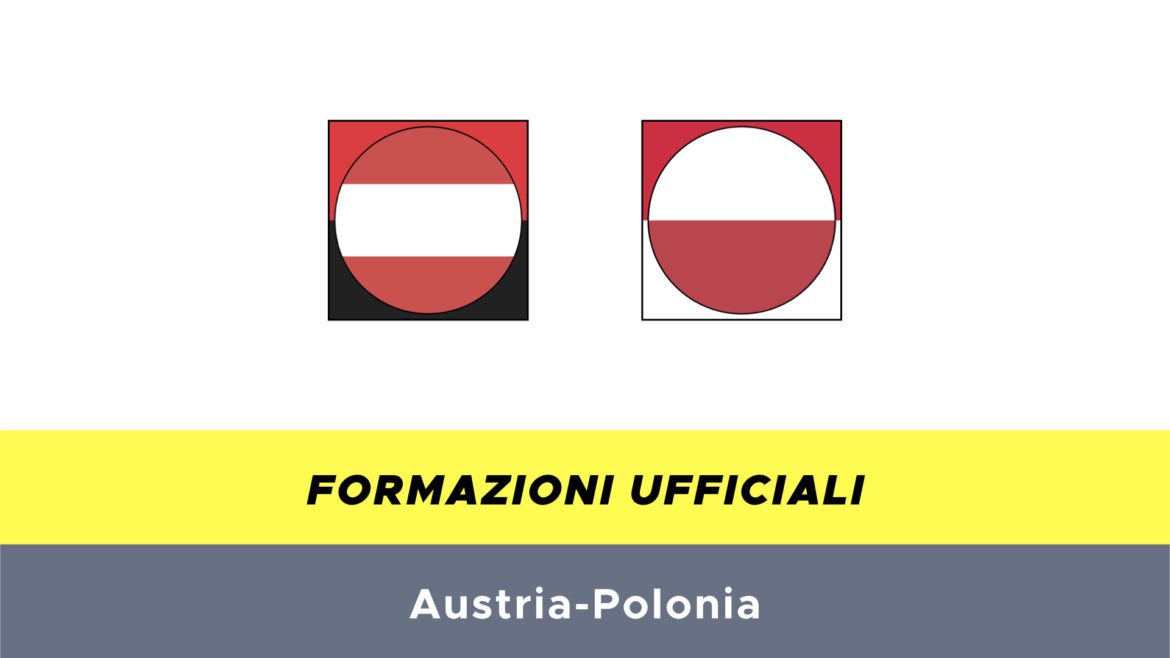 Austria-Polonia formazioni ufficiali