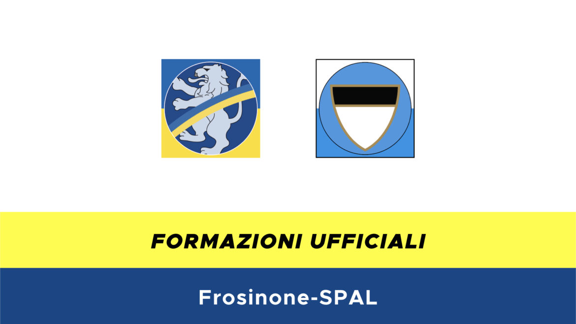 Frosinone-SPAL formazioni ufficiali