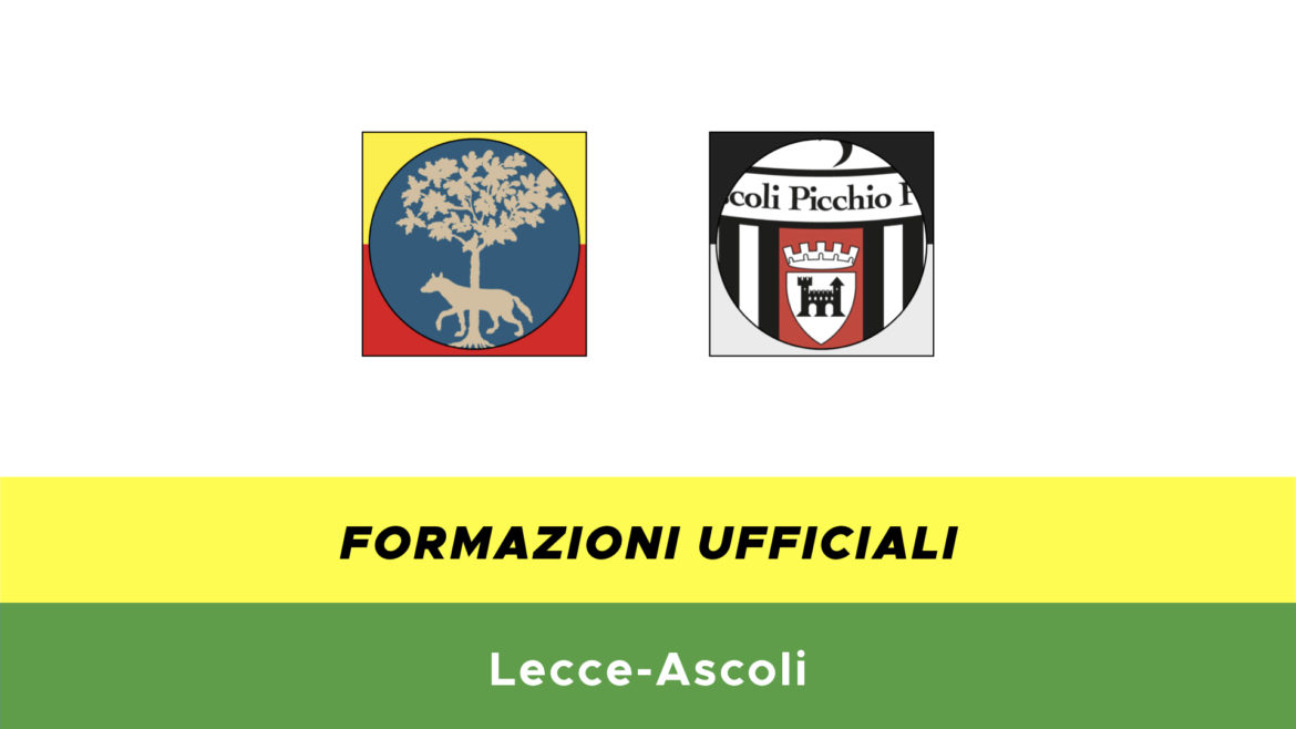 Lecce-Ascoli formazioni ufficiali