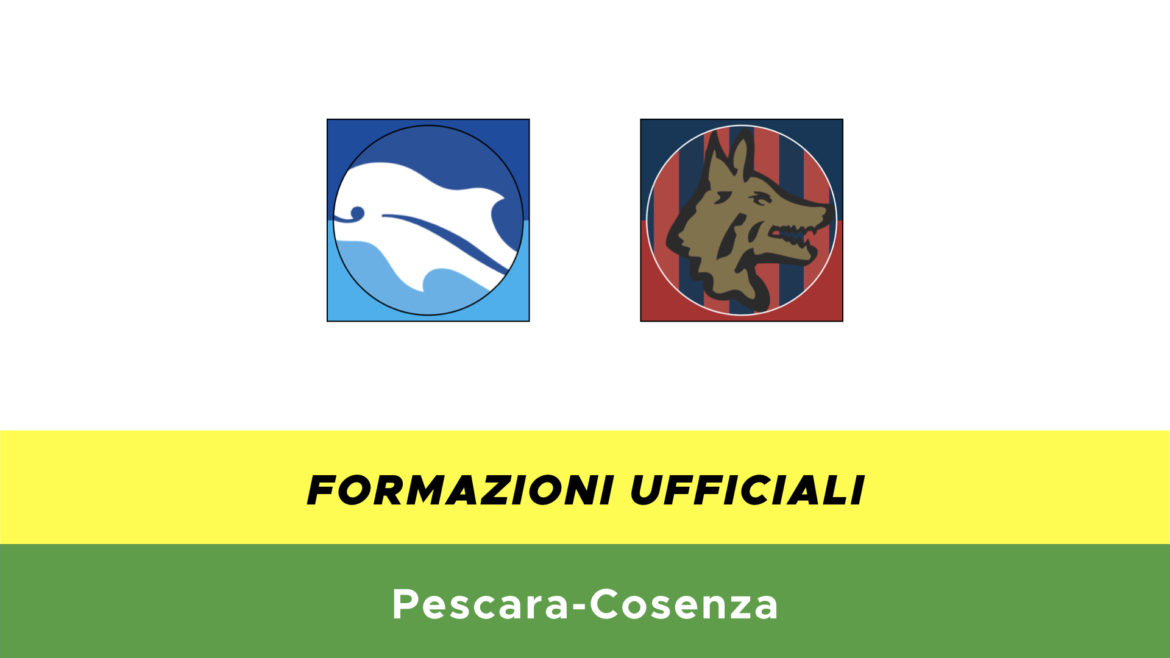 Pescara-Cosenza formazioni ufficiali