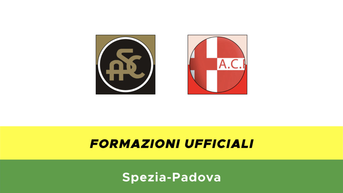 Spezia-Padova formazioni ufficiali