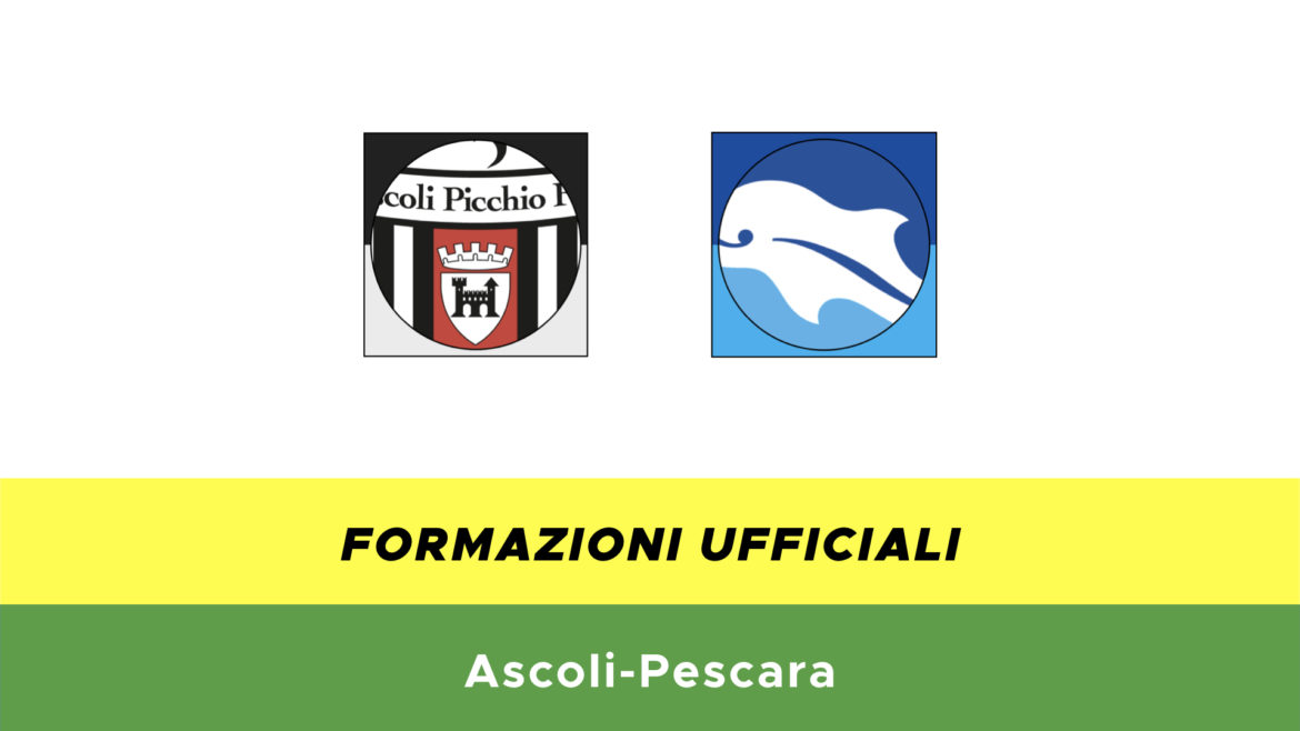 Ascoli-Pescara formazioni ufficiali