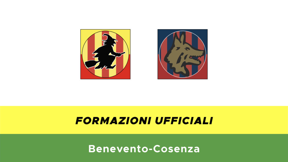 Benevento-Cosenza formazioni ufficiali