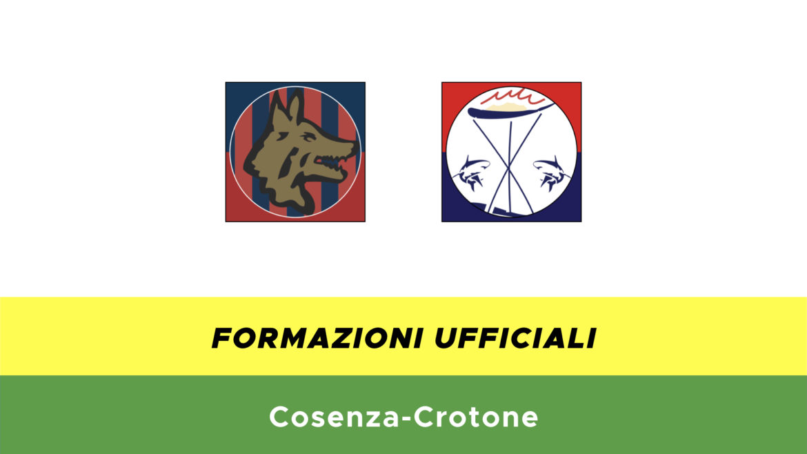 Cosenza-Crotone formazioni ufficiali
