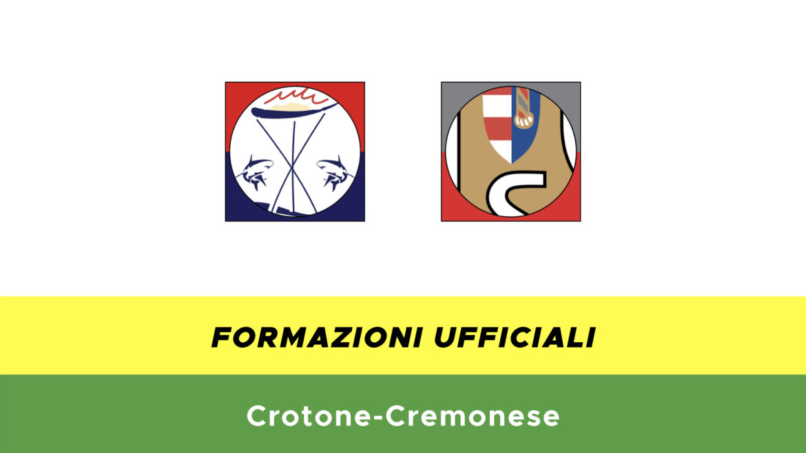Crotone-Cremonese formazioni ufficiali