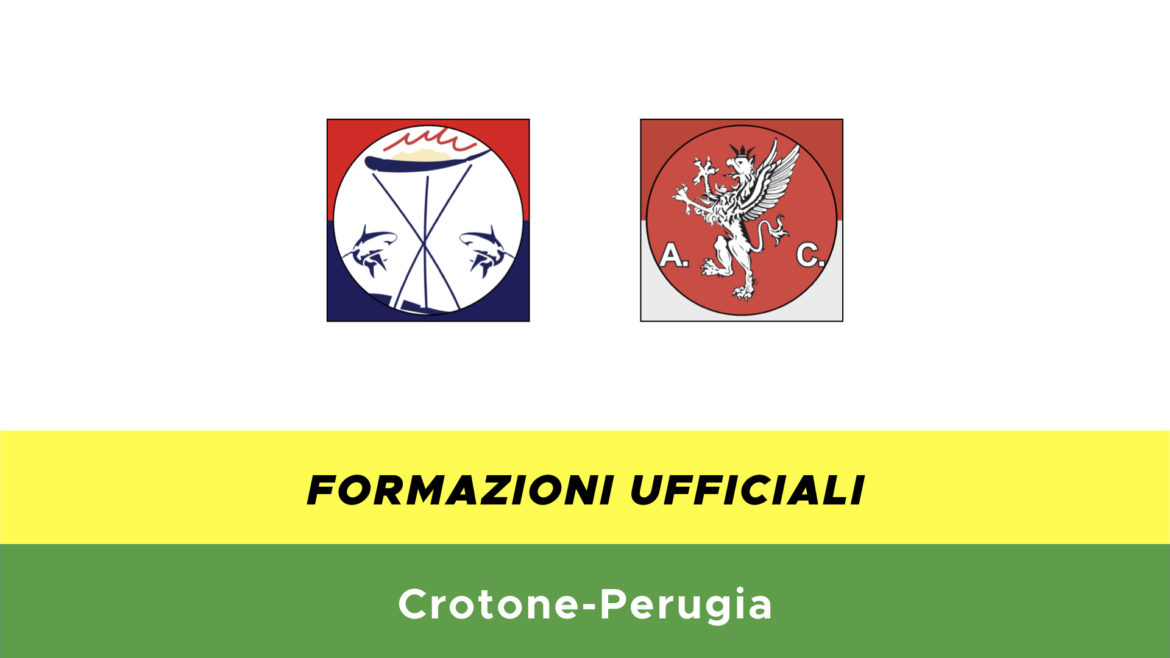 Crotone-Perugia formazioni ufficiali