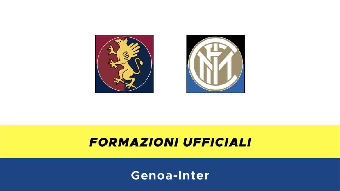 Genoa-Inter formazioni ufficiali