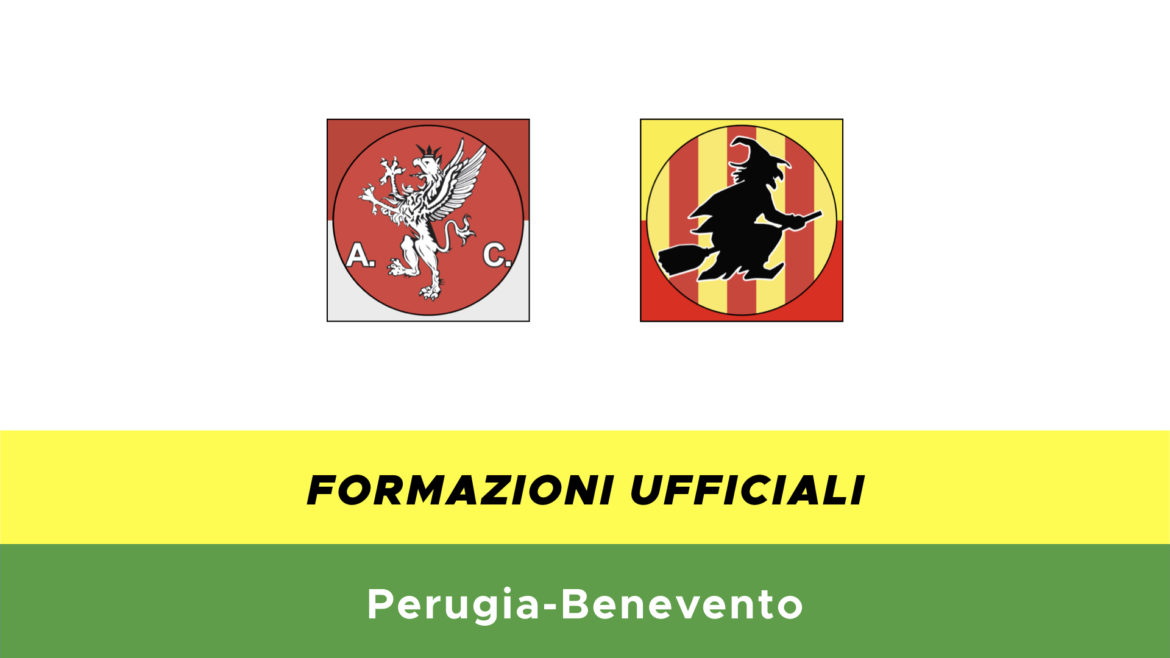 Perugia-Benevento formazioni ufficiali