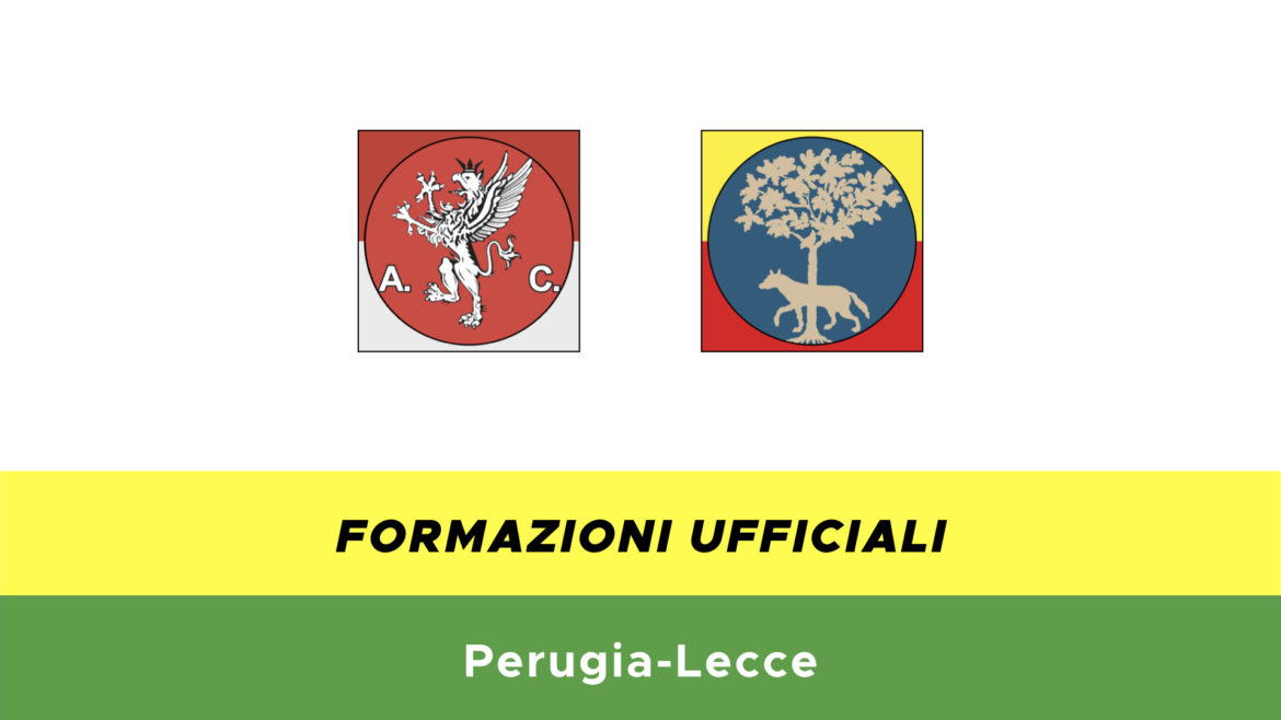 Perugia-Lecce formazioni ufficiali
