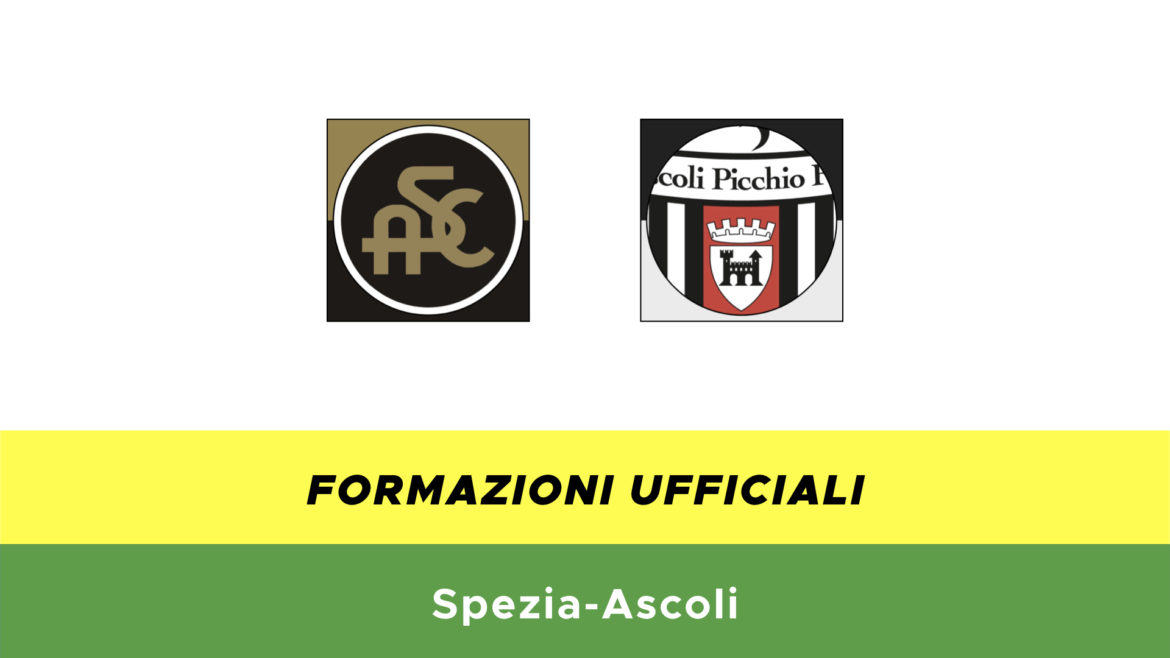 Spezia-Ascoli formazioni ufficiali