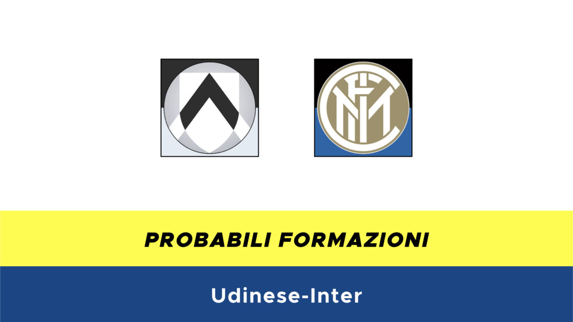 Probabile formazioni Udinese-Inter