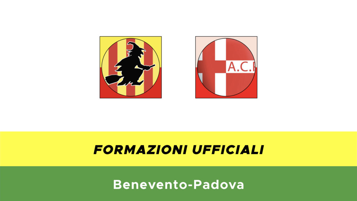 Benevento-Padova formazioni ufficiali