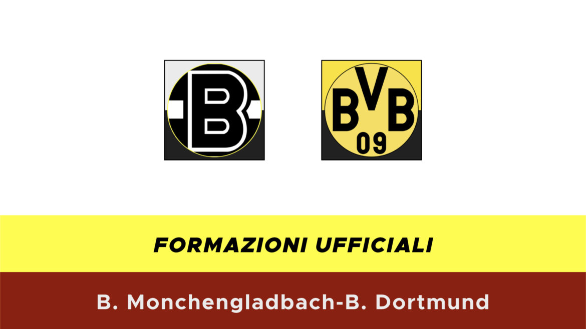 Borussia M'Gladbach-Borussia Dortmund formazioni ufficiali