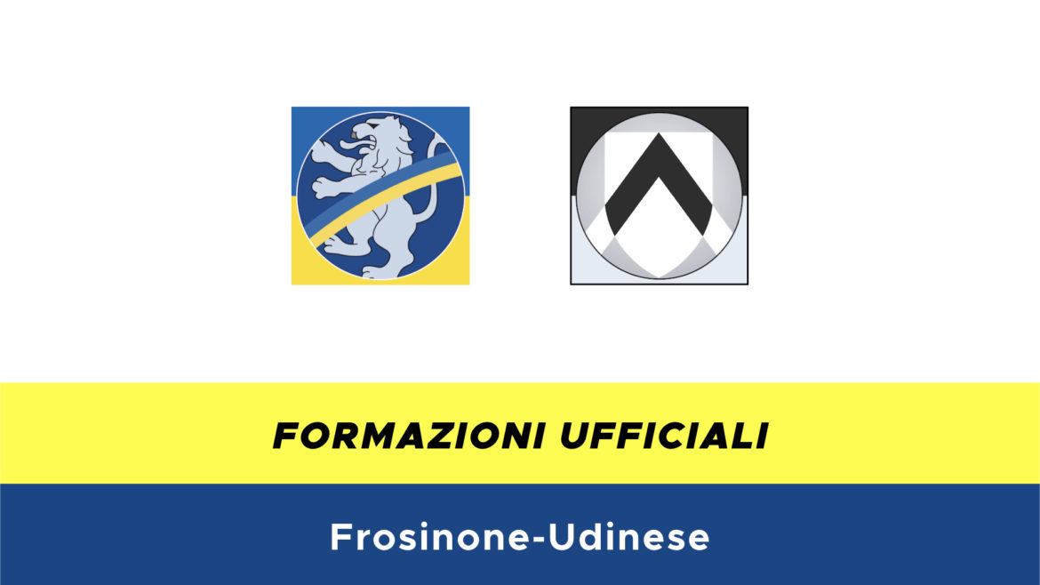 Frosinone-Udinese formazioni ufficiali