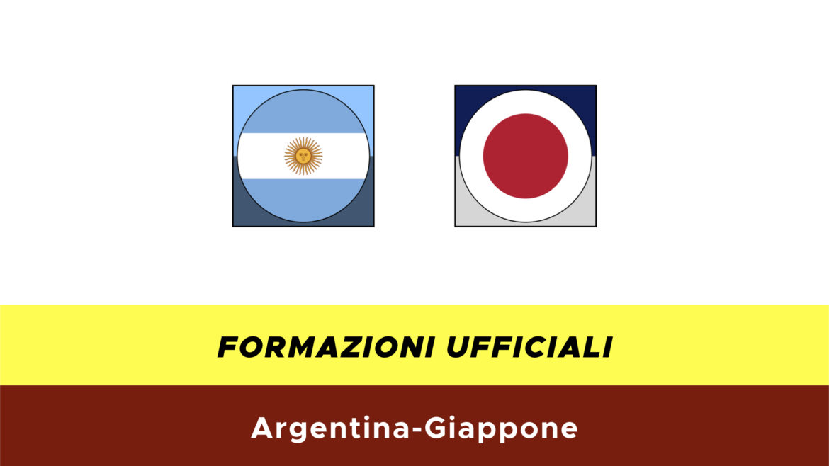 Argentina-Giappone formazioni ufficiali