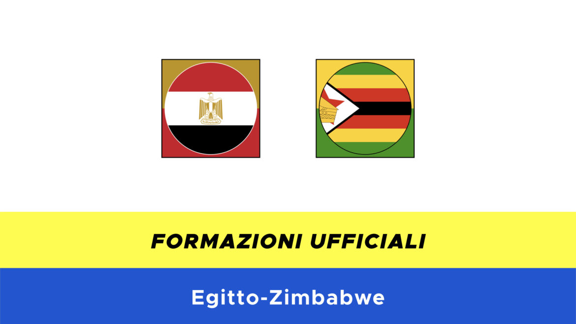 Egitto-Zimbabwe formazioni ufficiali