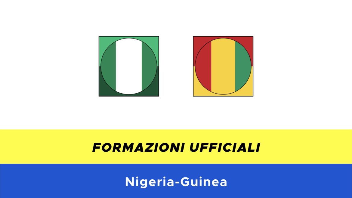 Nigeria-Guinea formazioni ufficiali