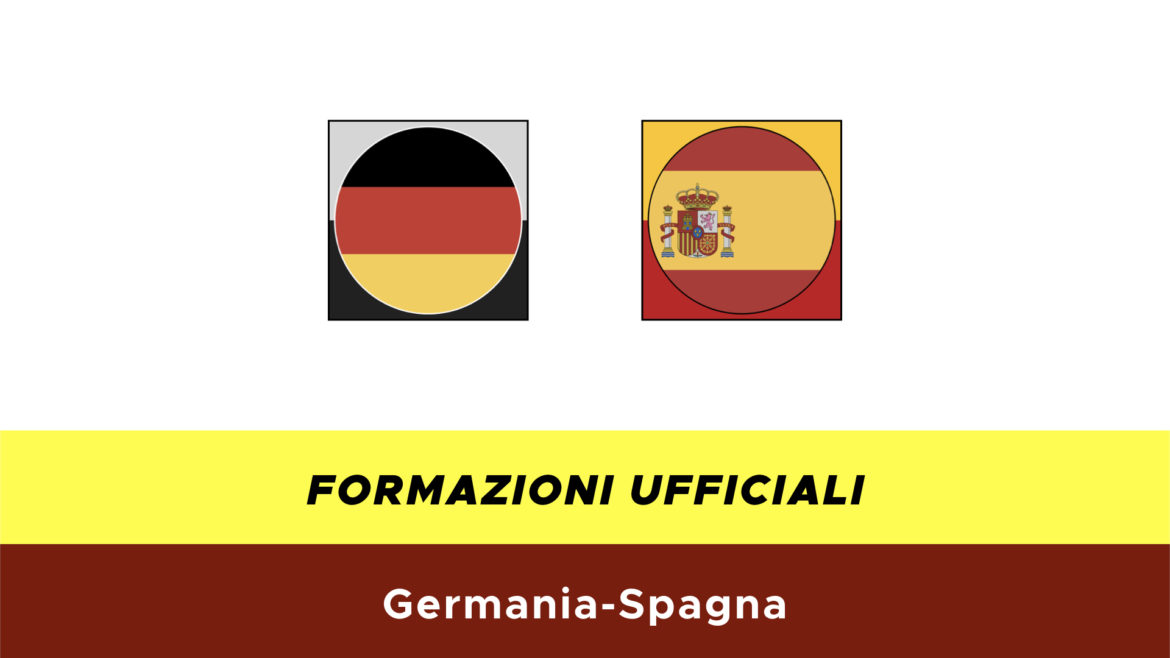 Germania-Spagna formazioni ufficiali