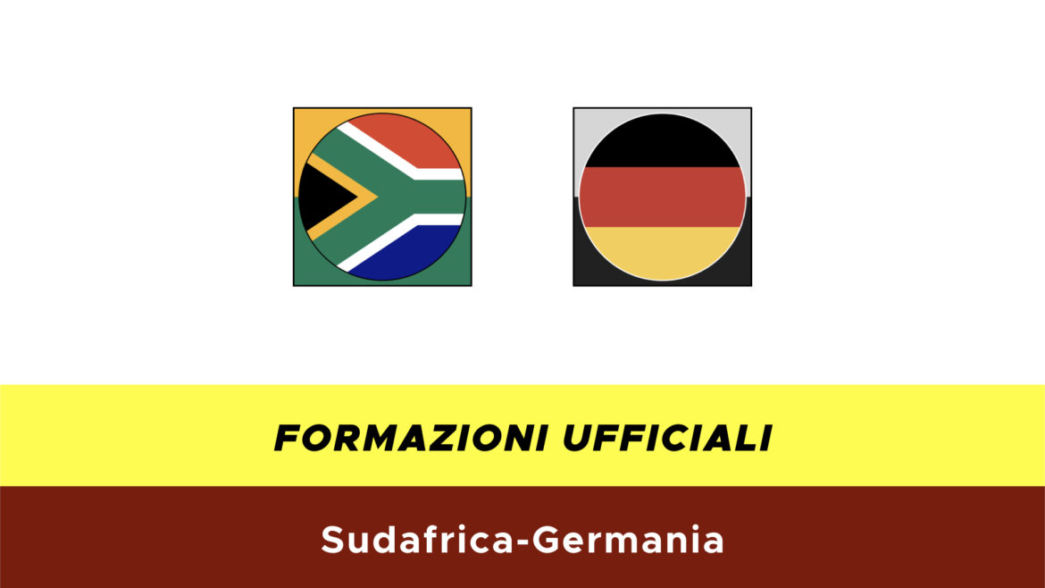 Sudafrica-Germania formazioni ufficiali