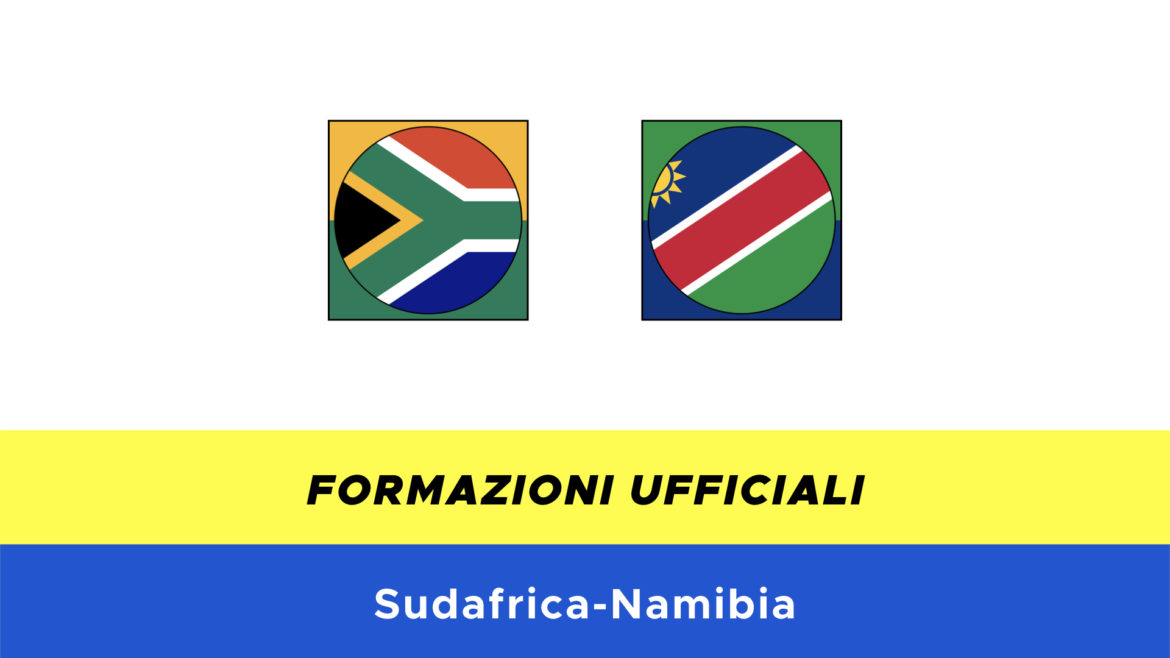 Sudafrica-Namibia formazioni ufficiali