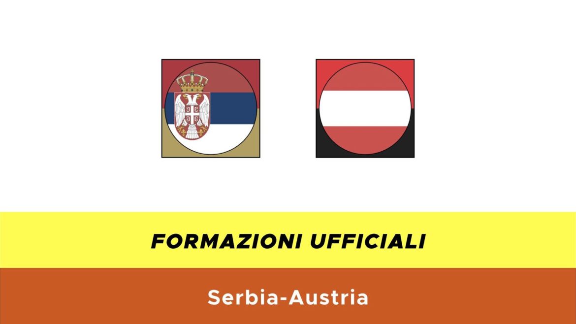 Serbia-Austria under 21 formazioni ufficiali