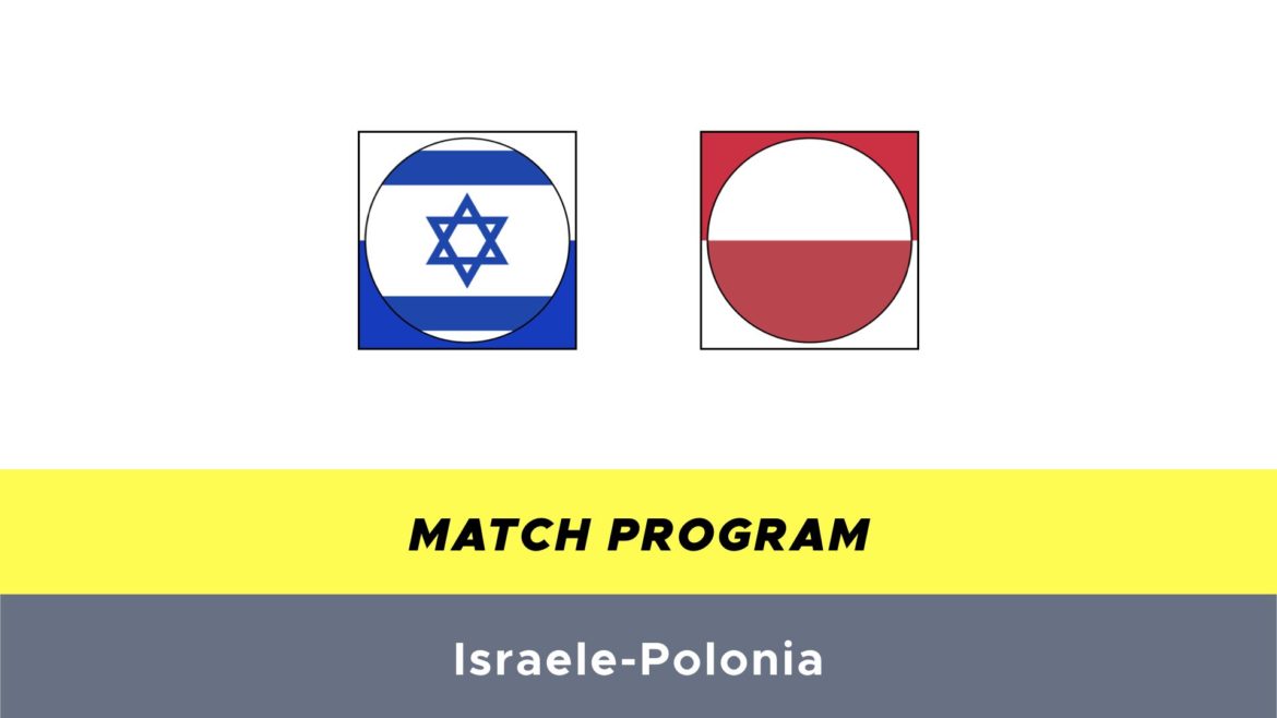 Israele-Polonia probabili formazioni