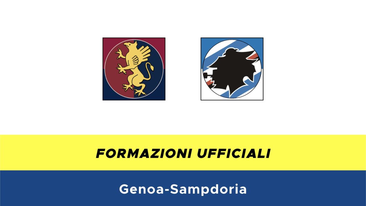 Genoa-Sampdoria formazioni ufficiali
