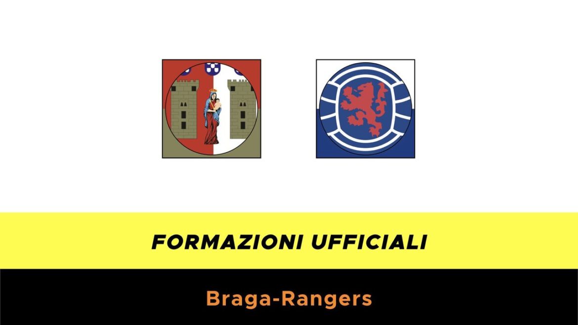 Braga-Rangers Glasgow formazioni ufficiali
