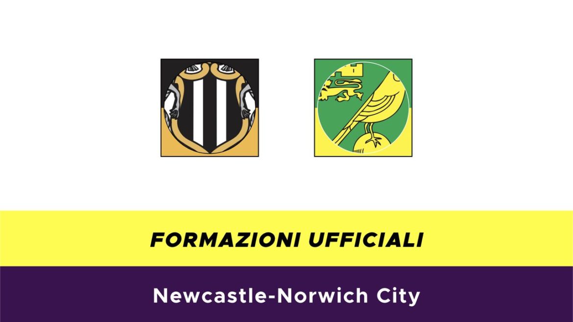 Newcastle-Norwich City formazioni ufficiali