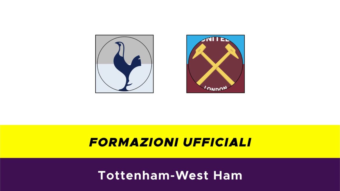 Tottenham-West Ham formazioni ufficiali