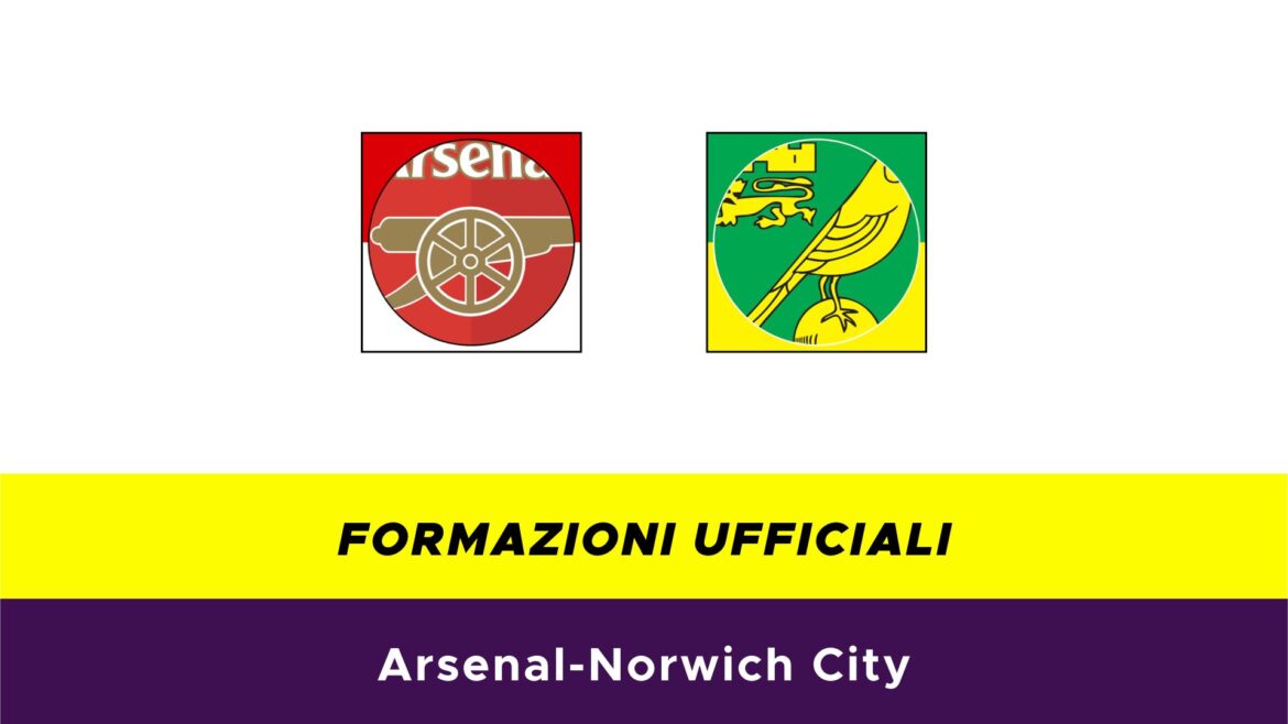 Arsenal-Norwich formazioni ufficiali