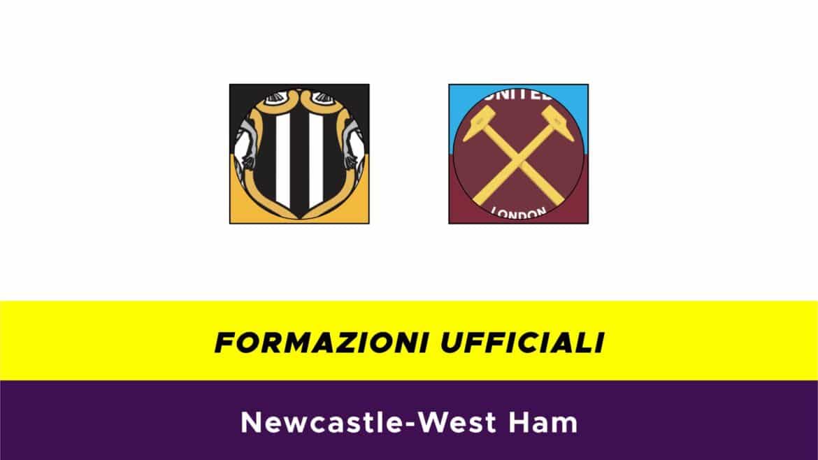Newcastle-West Ham formazioni ufficiali