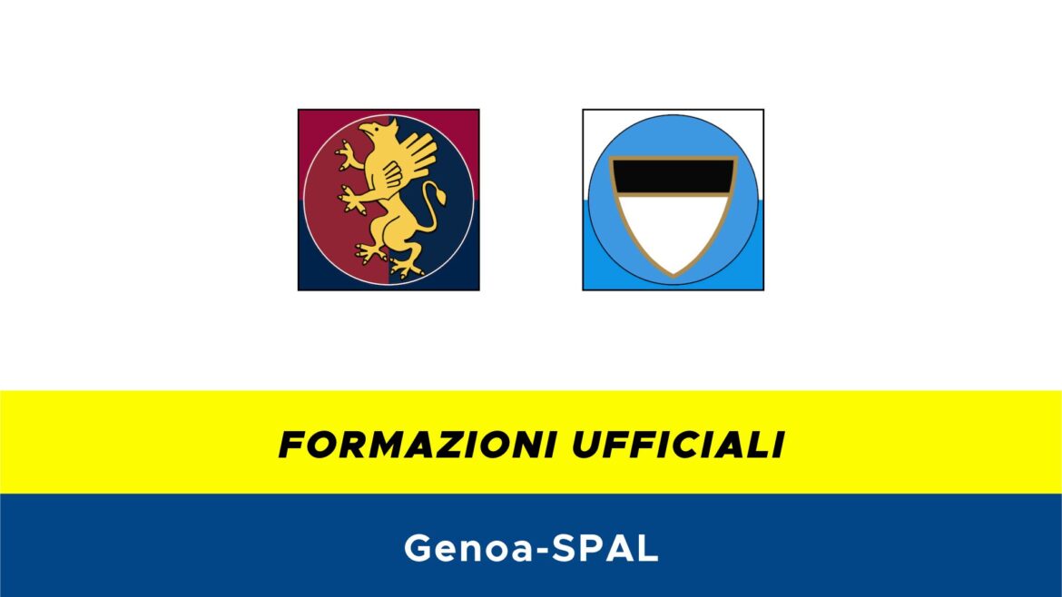 Genoa-SPAL formazioni ufficiali