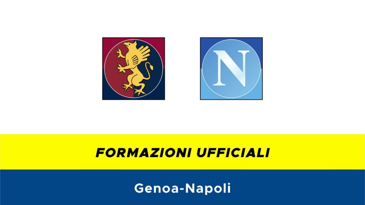 Genoa-Napoli formazioni ufficiali