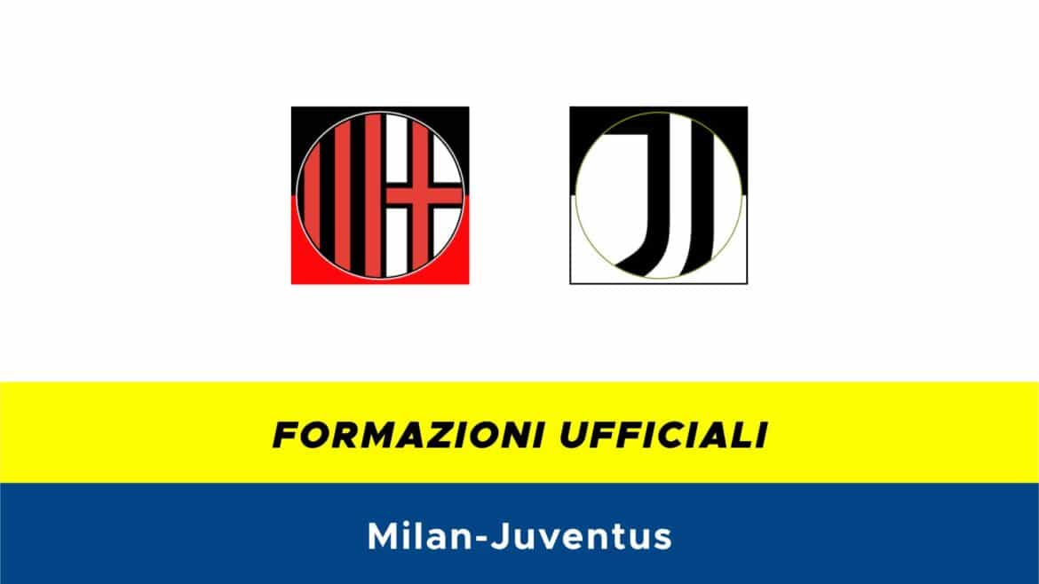 Milan-Juventus formazioni ufficiali