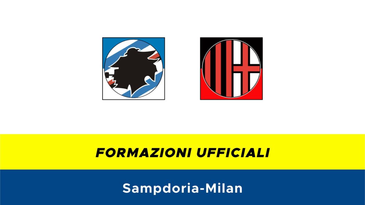 Sampdoria-Milan formazioni ufficiali