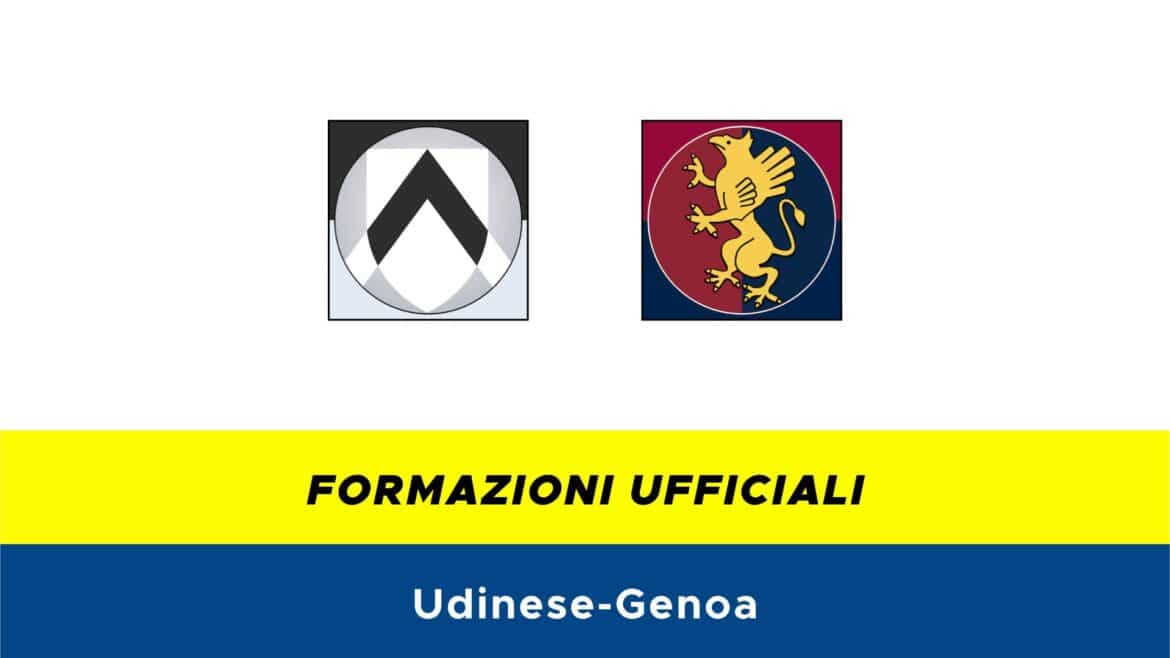 Udinese-Genoa formazioni ufficiali