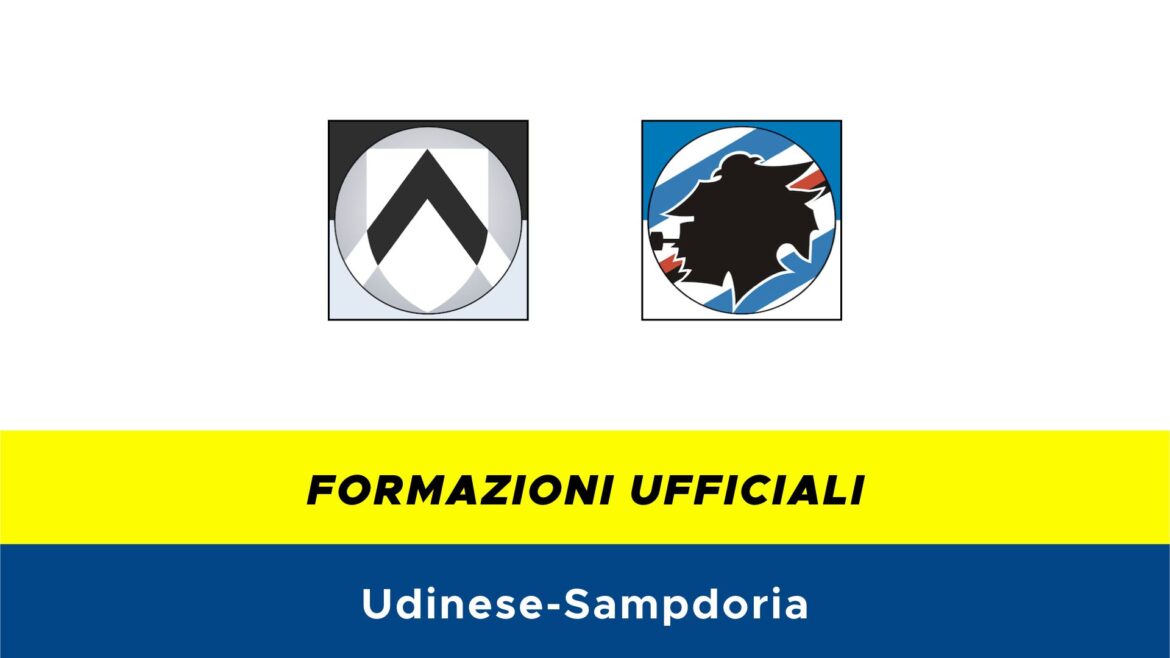 Udinese-Sampdoria formazioni ufficiali