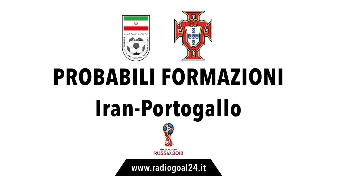 Iran-Portogallo probabili formazioni