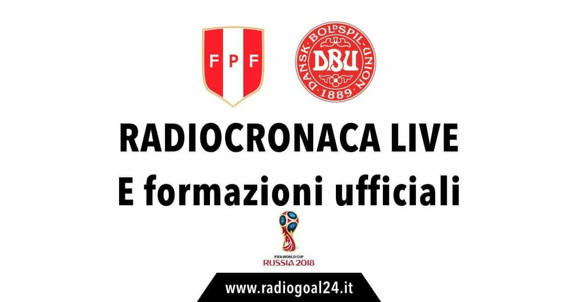 Perù-Danimarca formazioni ufficiali