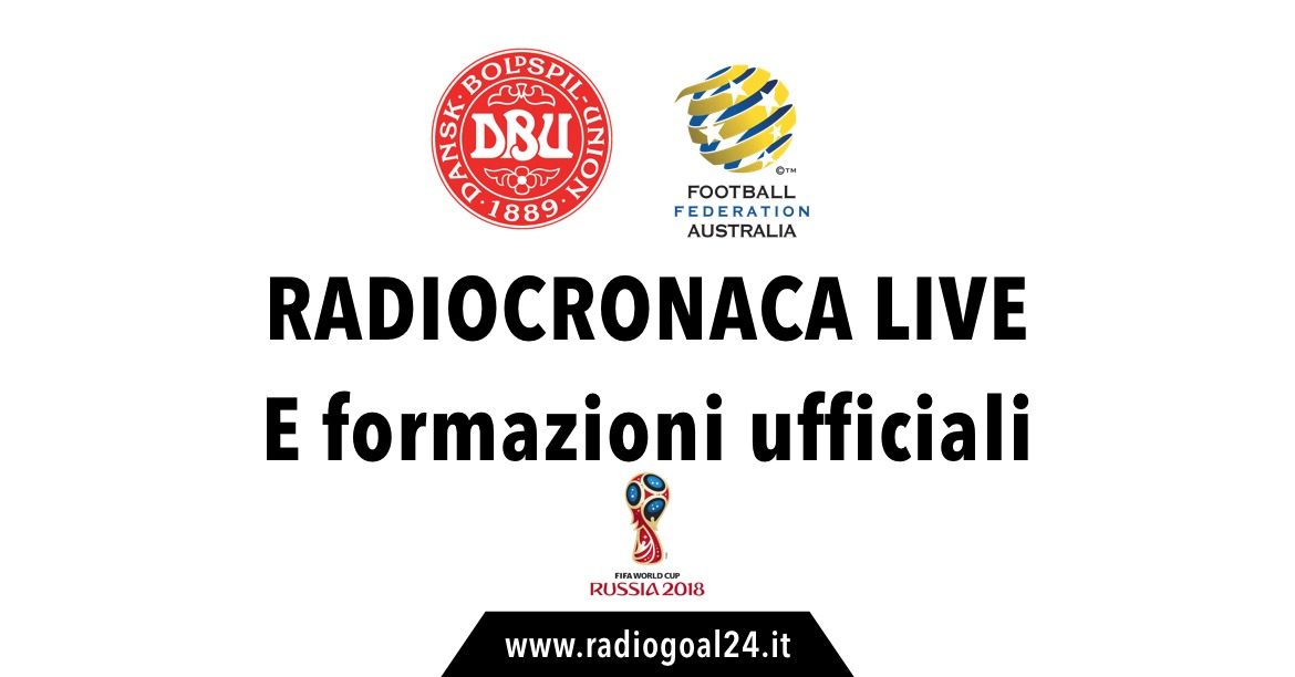 Danimarca-Australia formazioni