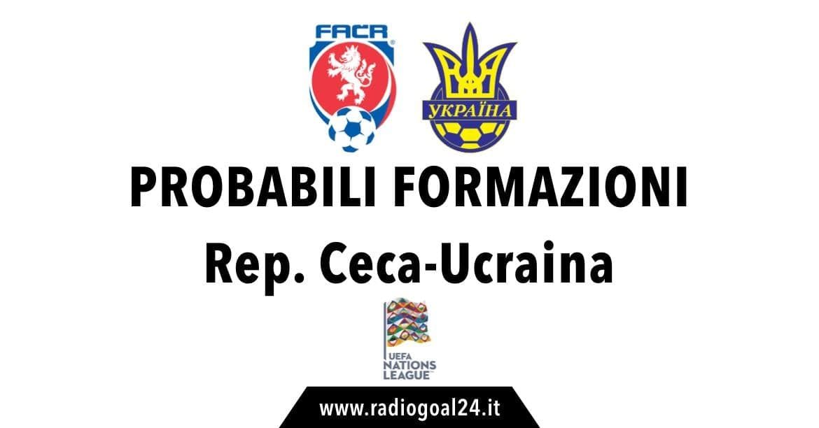 Repubblica Ceca-Ucraina probabili formazioni