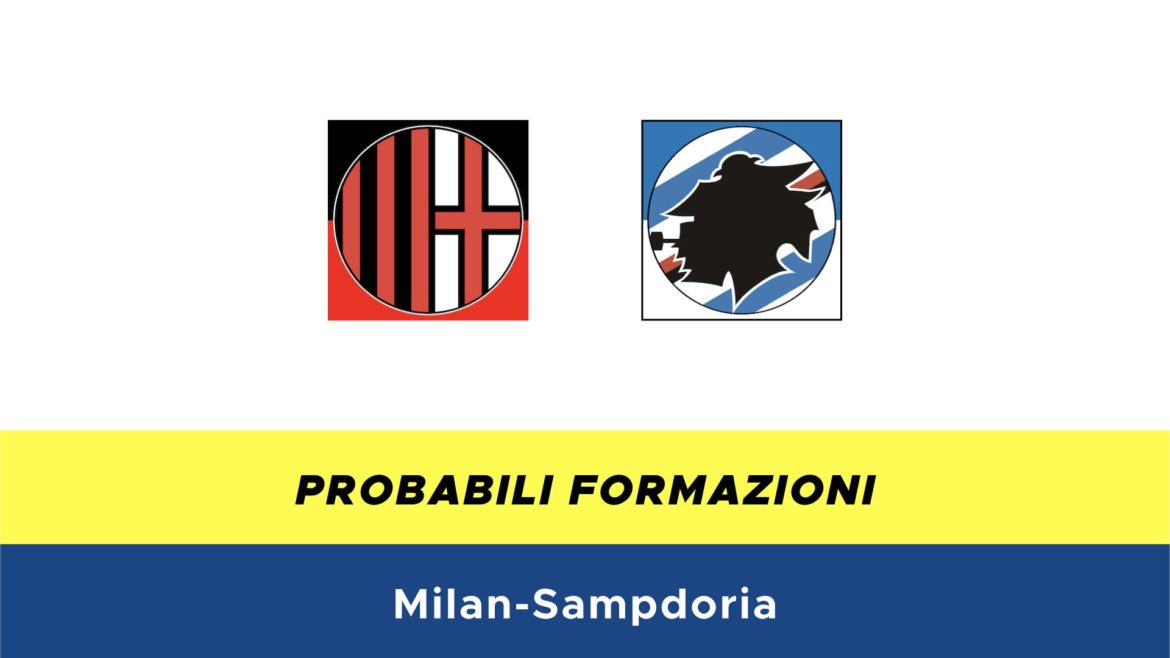 Milan-Sampdoria probabili formazioni
