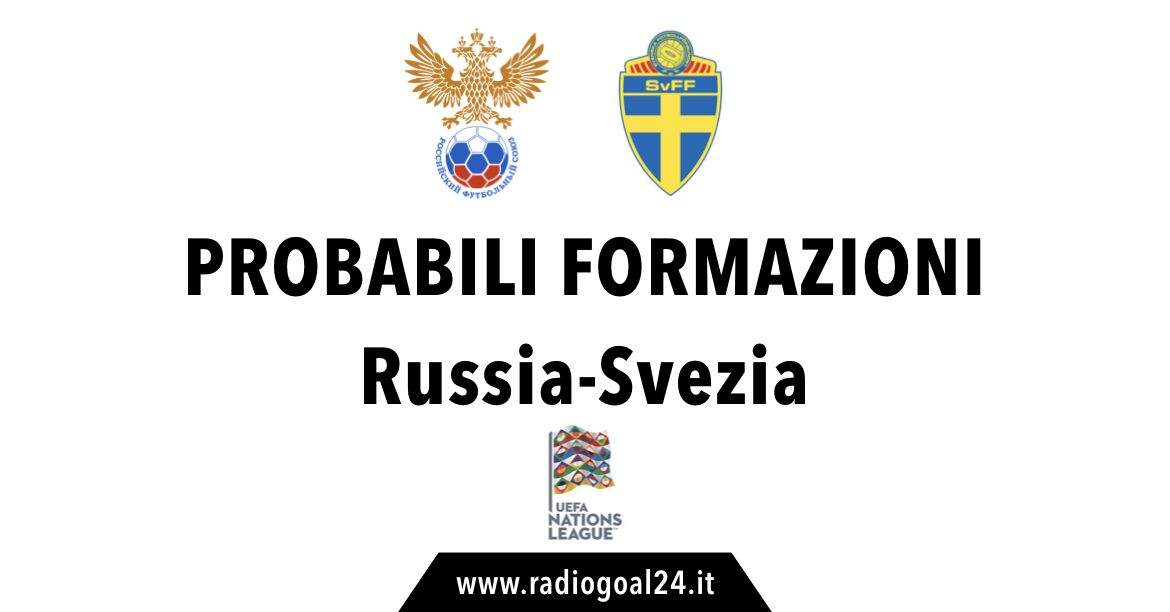 Russia-Svezia probabili formazioni