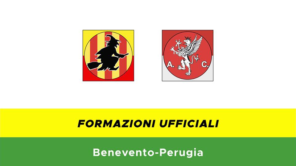 Benevento-Perugia formazioni ufficiali