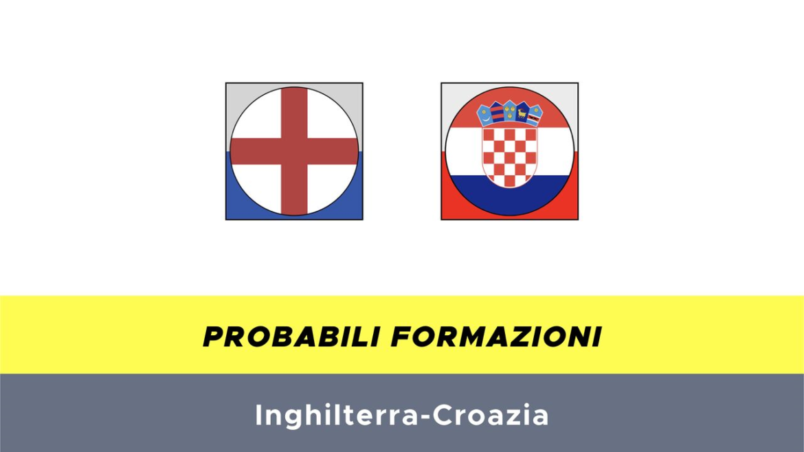 Inghilterra-Croazia probabili formazioni