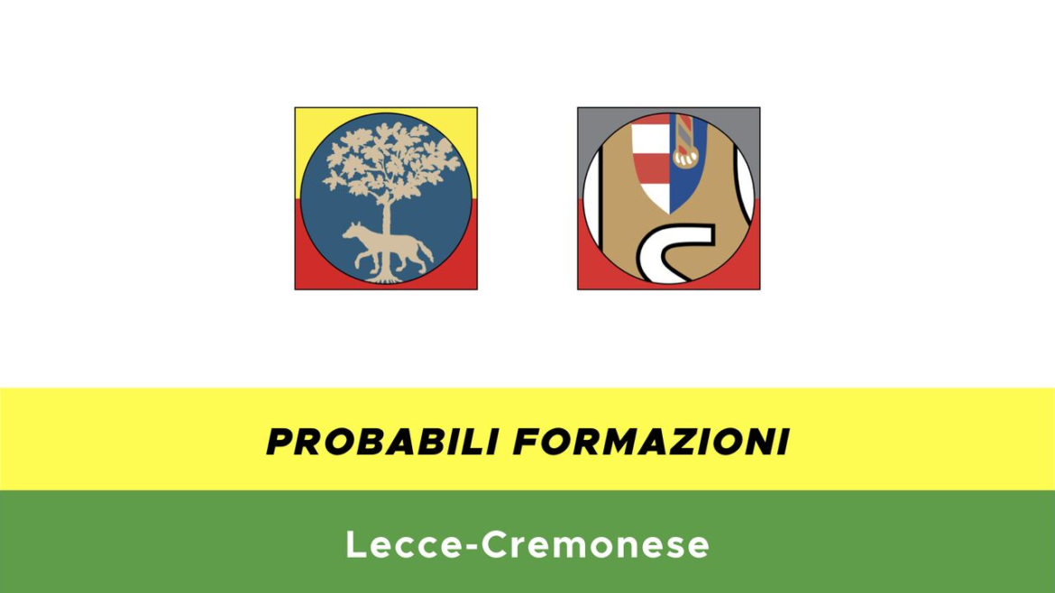 Lecce-Cremonese probabili formazioni